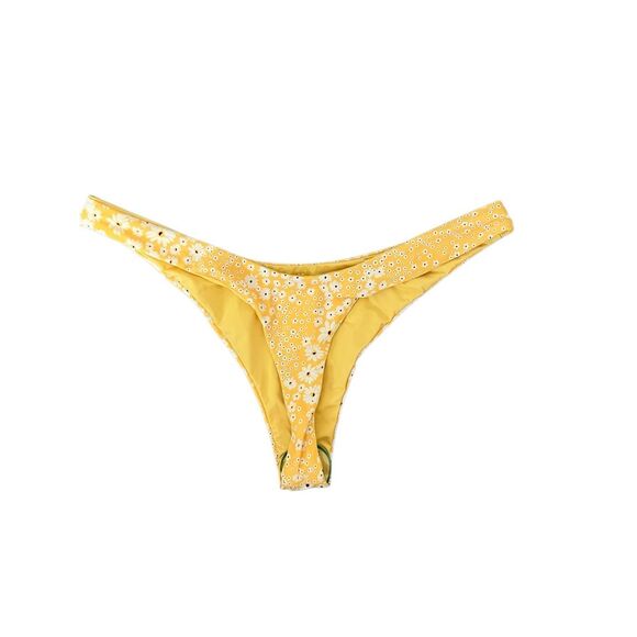 Dippin’ Daisy’s Yellow Floral Daisy Bikini Bottom Size Small NWOT‎ - Picture 3 of 4